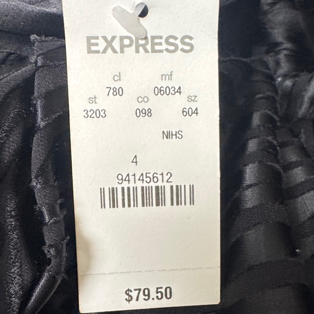 Express Strapless Black Cocktail Dress Women’s Size 4 NWT - Picture 11 of 11
